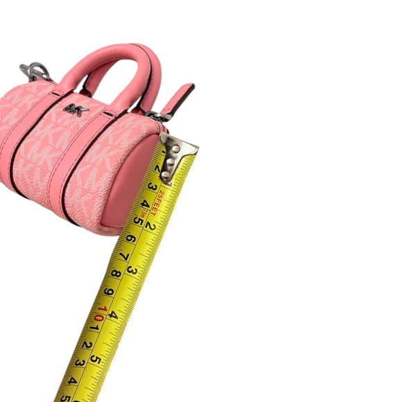 Michael kors micro mini barrel bag charm pink signature mk - Picture 6 of 10